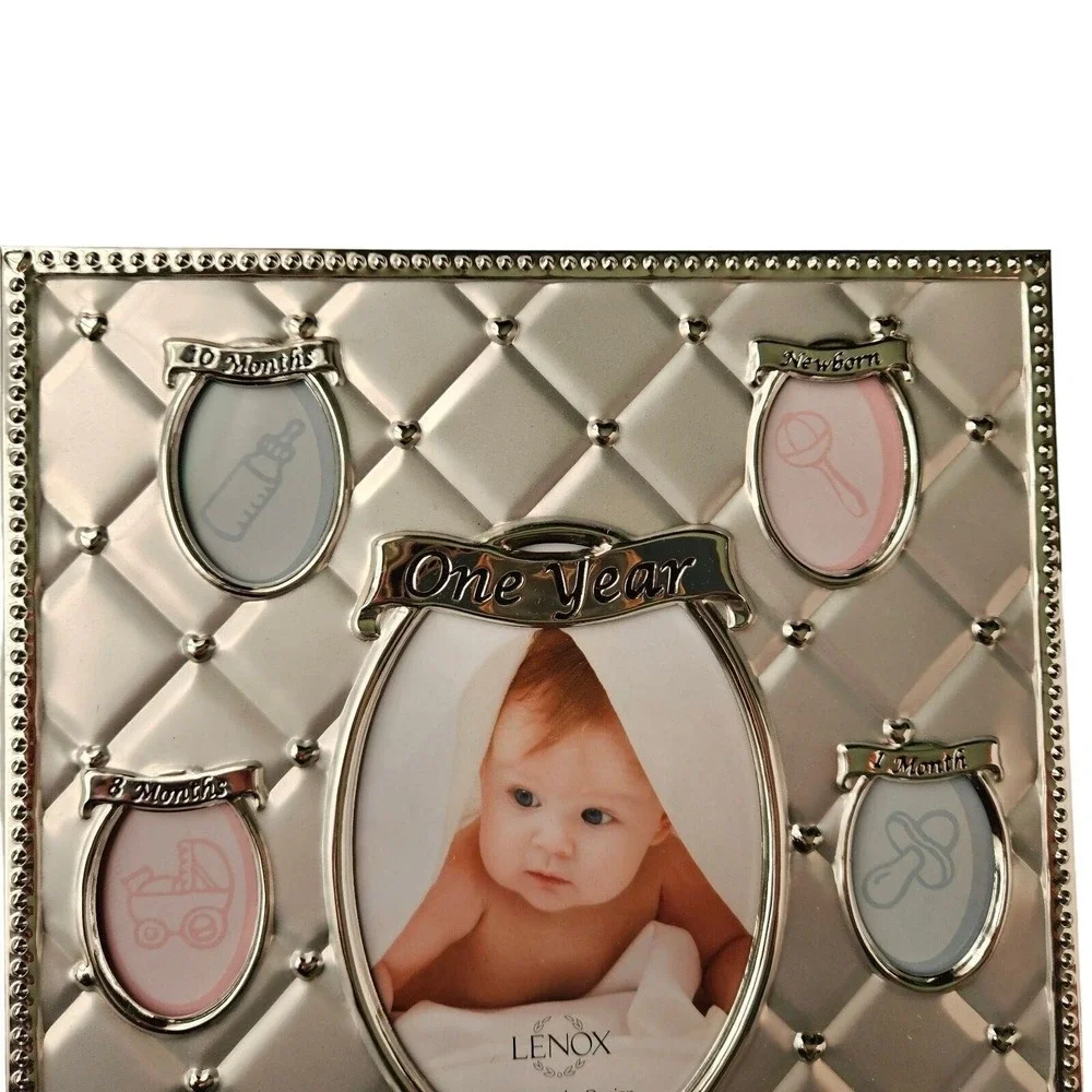 Lenox‎ Photo Picture Frame First Year Baby Childhood Memories Multiple Openings